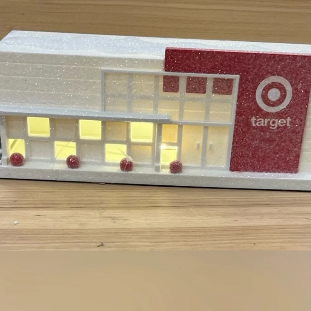 Target Bullseye Light Up Target Store Mini Christmas Village NEW 2024